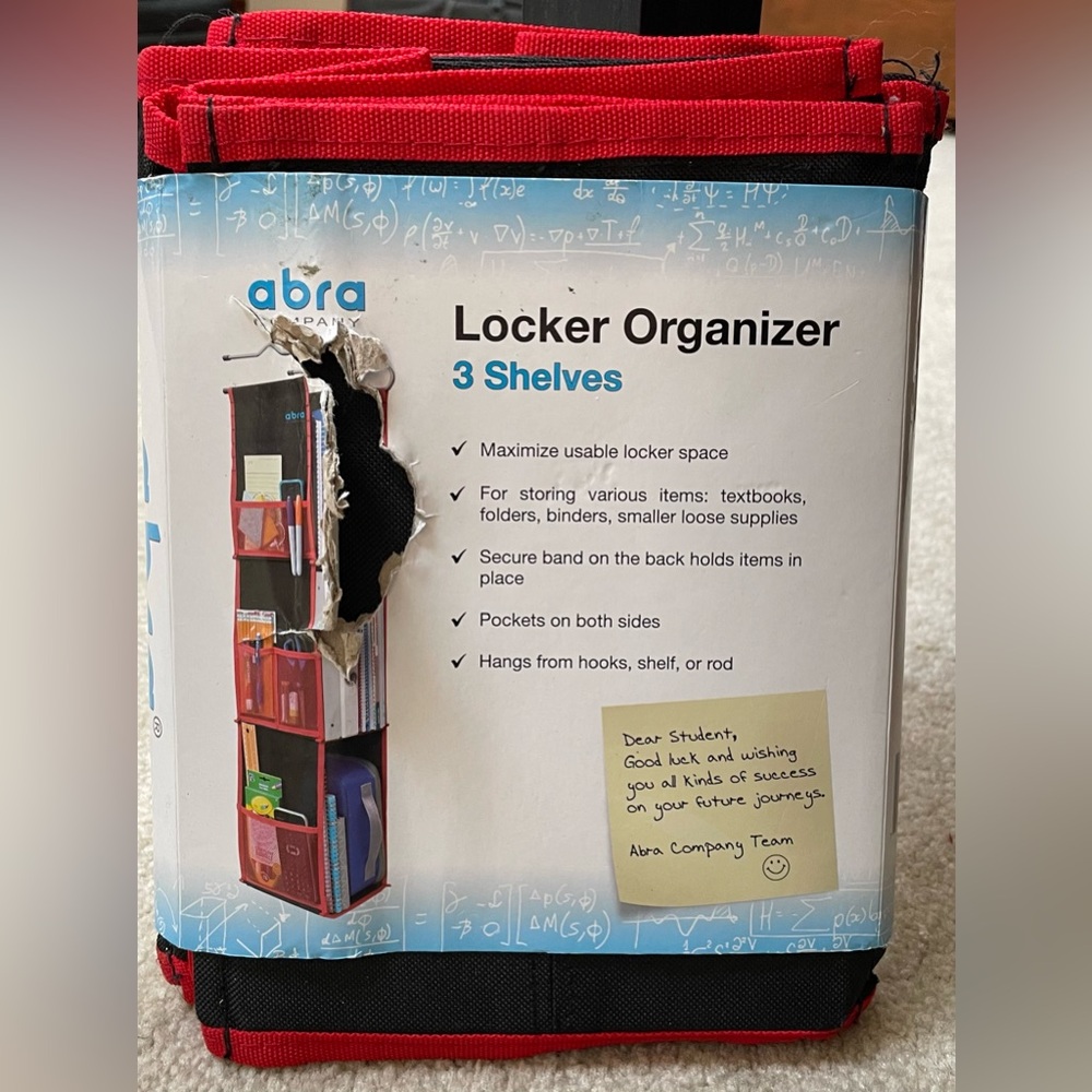 Locker Organizer Closet with 3 Shelves NWT